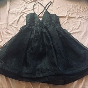 Elegant Black Baby Doll Dress